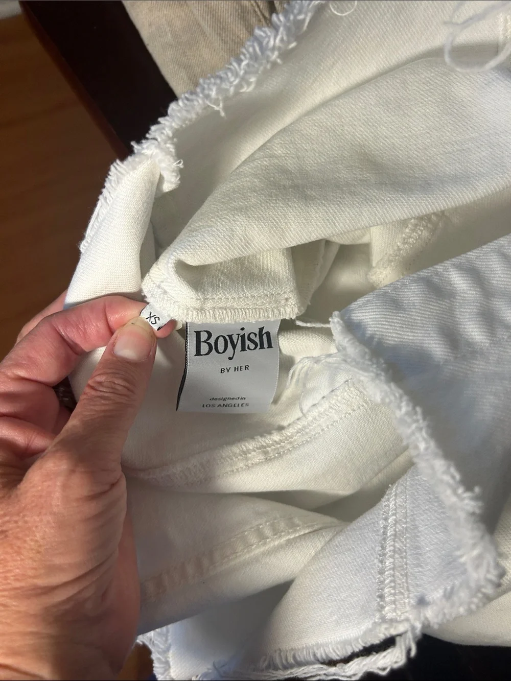 Boyish White Button-Front Mini Dress